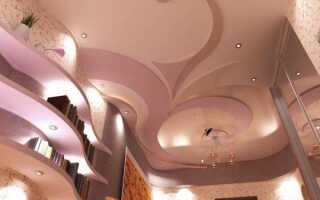 Дизайн потолков из гипсокартона со скрытой подсветкой, многоуровневые и одноуровневые, инструкция, как это сделать своими руками, фото и видео-примеры